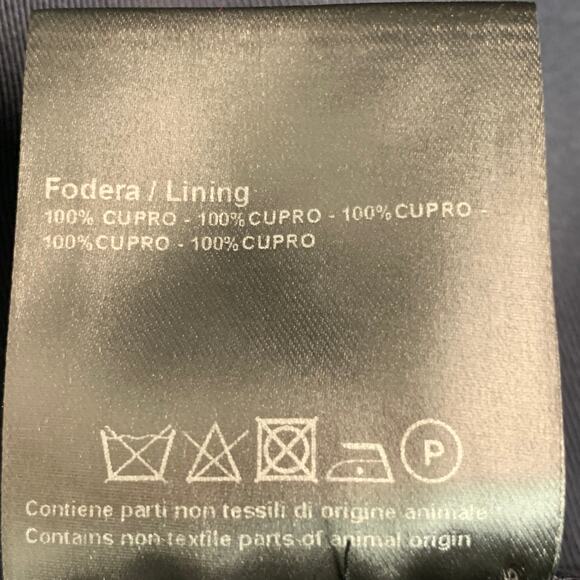 CALVIN KLEIN COLLECTION Size 40 Navy Cotton Blend Coat - Picture 8 of 9